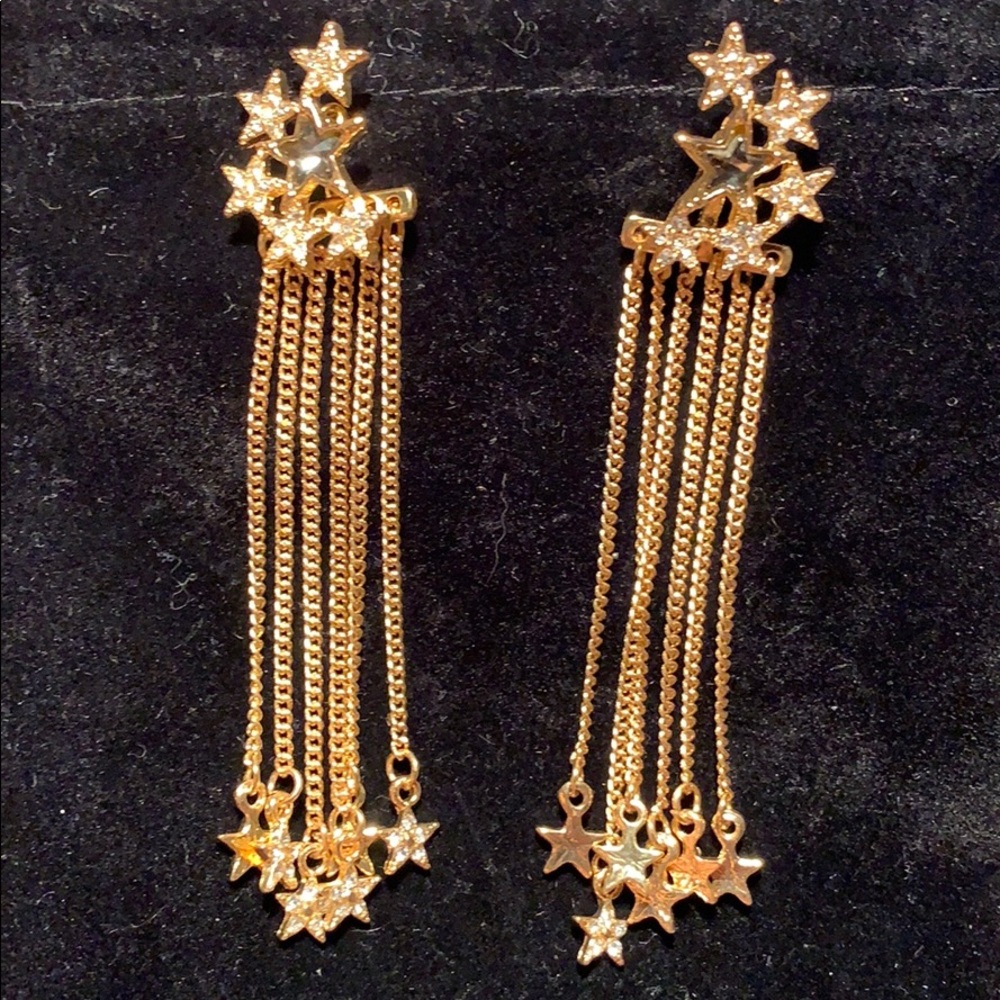 Chandelier stars earrings 2way great statement!